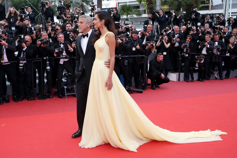 Джордж и Амаль Клуни на премьере фильма в Каннах