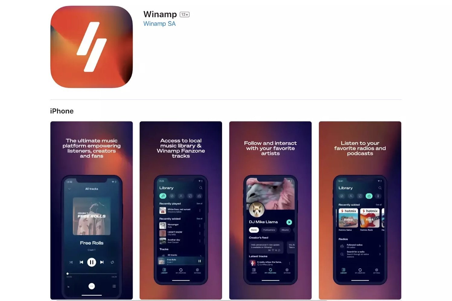 Легендарный Winamp впервые появился на iOS: где скачать - Hi-Tech Mail.ru