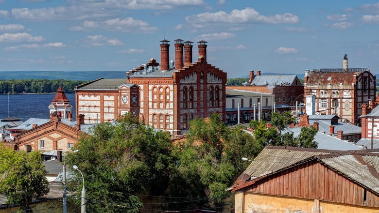 Жигулёвский пивоваренный завод в Самаре.