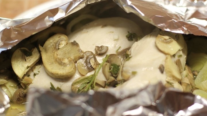 Нежная запеченная куриная грудка с грибами – пошаговый рецепт приготовления с фото