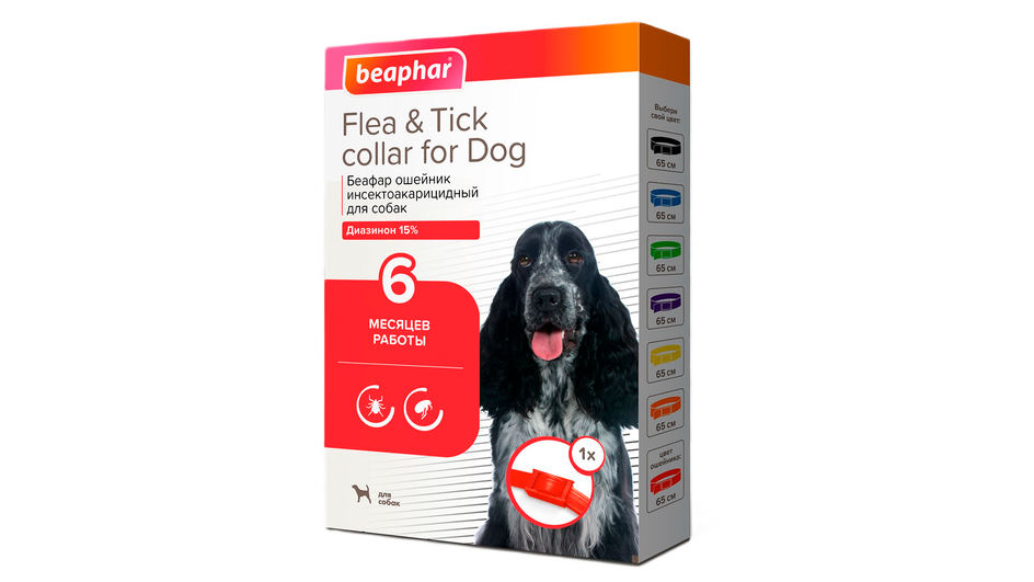 Средств от клещей и блох Beaphar Flea & Tick collar for Dog (ошейник) Средств от клещей и блох Beaphar Flea & Tick collar for Dog (ошейник)