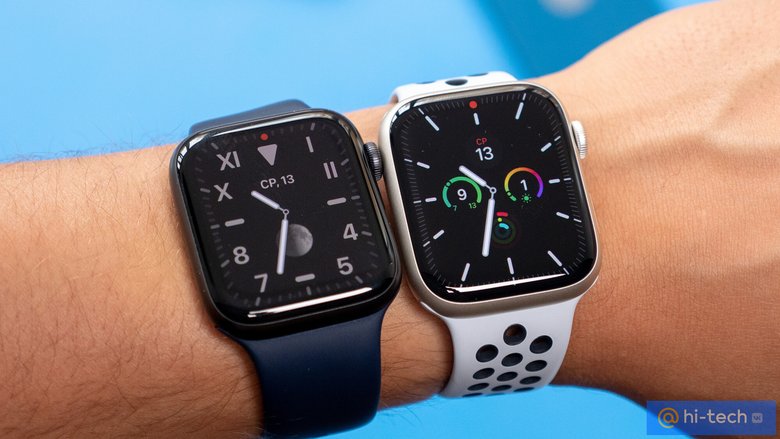 По сравнению с Apple Watch 5, яркость в режиме AoD выросла в разы
