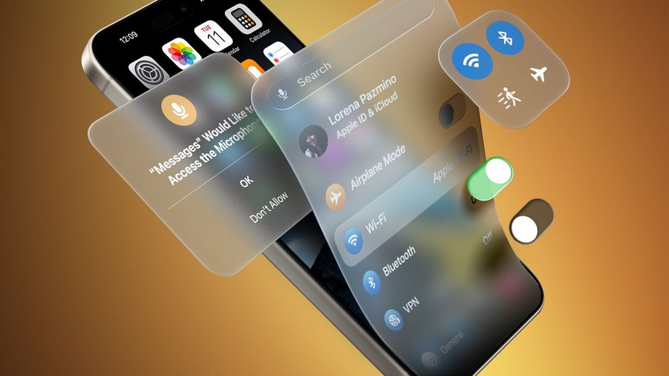 художественное представление о редизайне iOS 19 художественное представление о редизайне iOS 19