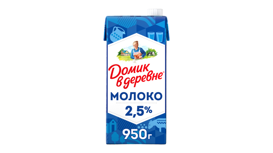 Молоко ультрапастеризованное фирмы «Домик в деревне» серия 2,5% Молоко ультрапастеризованное фирмы «Домик в деревне» серия 2,5%