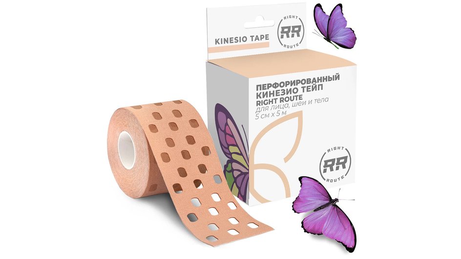 RIGHT ROUTE Перфорированный кинезиотейп. RIGHT ROUTE Перфорированный кинезиотейп.