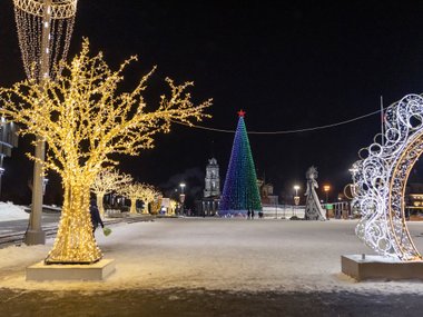 Улица Металлистов и Площадь Ленина в Туле