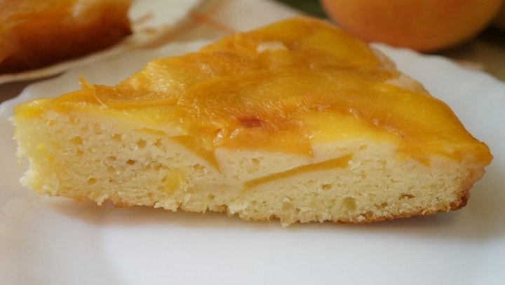 Нежный пирог с персиками - рецепт с фотографиями - Patee. Рецепты