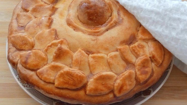 Зур Бэлеш с мясом и картофелем (Tatar Big Pie – Зур-Белеш) - Вкусные заметки