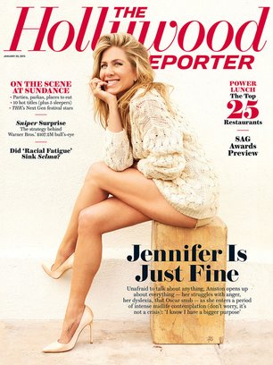 Slide image for gallery: 4745 | 45-летняя актриса Дженнифер Энистон стала героиней свежего номера американского журнала The Hollywood Reporter