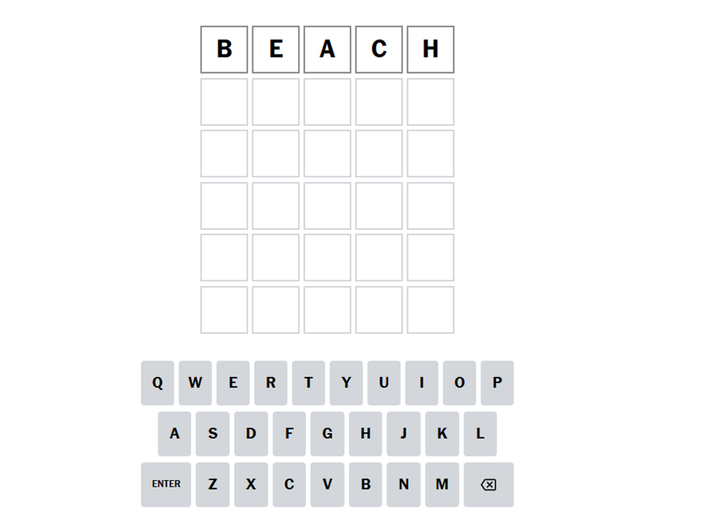 Браузерная игра Wordle Браузерная игра Wordle
