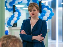 Анна Михалкова на съемках сериала «Доктор Рихтер»