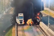 Скриншот видео с камеры наблюдения на трассе М11