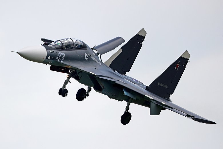 Многоцелевой истребитель Су-30СМ. © Марина Лысцева/ТАСС