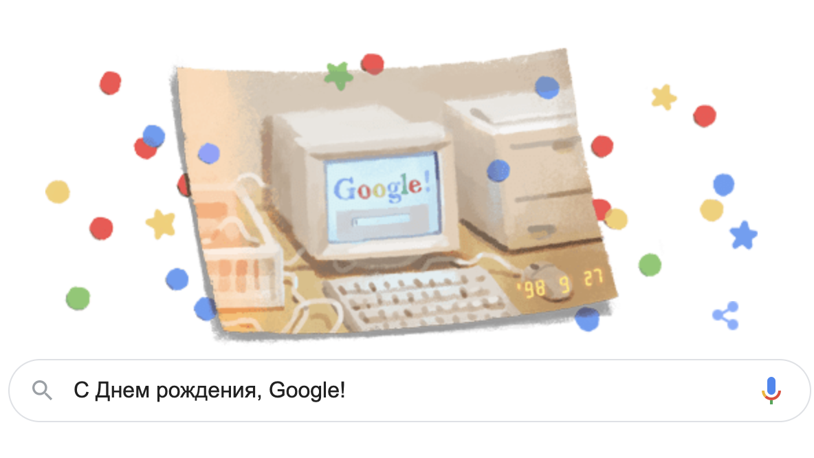 Google отмечает 21-й День рождения - Hi-Tech Mail.ru