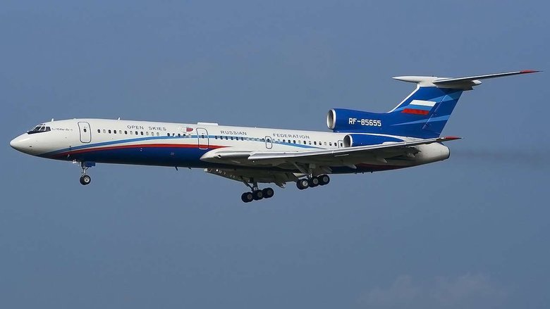 Так выглядит специально оборудованный для миссии Ту-154М. Фото: Wiki Commpons