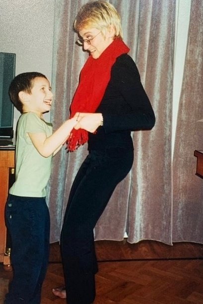 Эвелина Хромченко с сыном