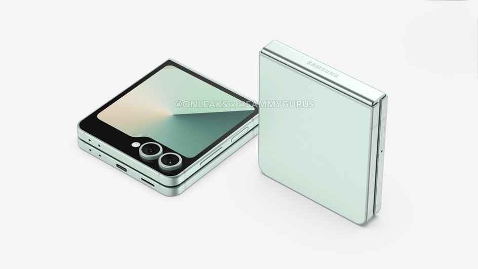 Рендер Galaxy Z Flip 7 FE Рендер Galaxy Z Flip 7 FE