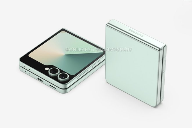 Рендер Galaxy Z Flip 7 FE Рендер Galaxy Z Flip 7 FE