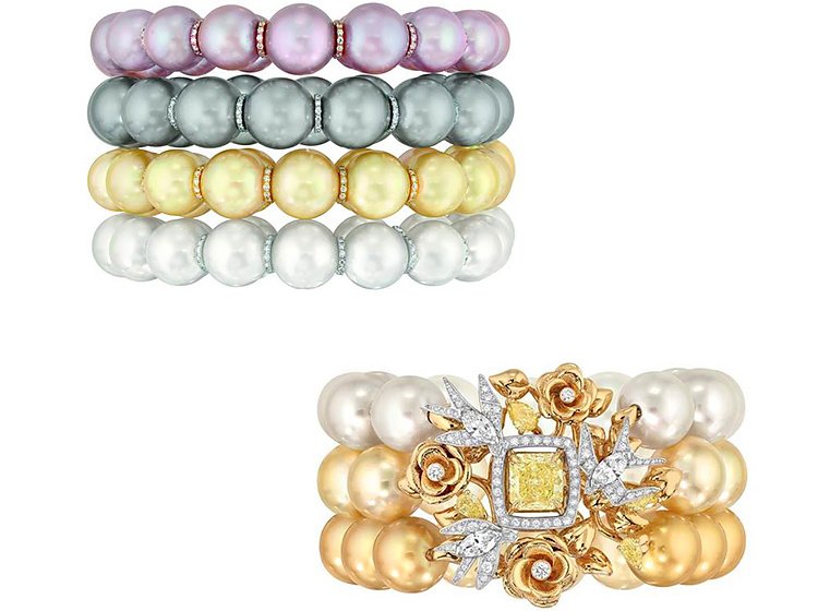 Дизайнеры коллекции La pearls от Chanel специально подобрали пастельные, приглушенные тона жемчуга для своих украшений