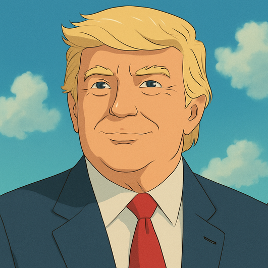 Трамп в стиле Ghibli Трамп в стиле Ghibli