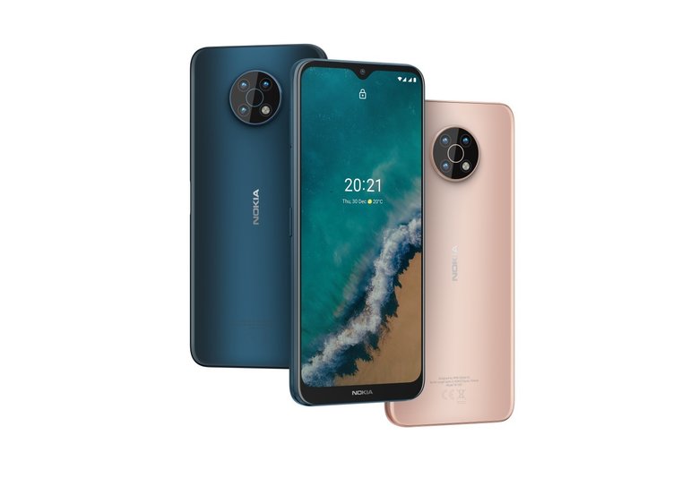 Nokia G50 представлен в двух цветах — голубой океан и полночное солнце