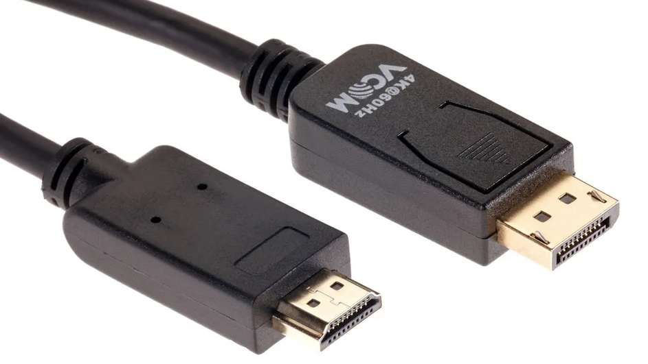 кабель-переходник с HDMI на DisplayPort внешний вид кабель-переходник с HDMI на DisplayPort внешний вид