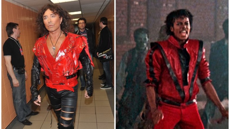 Slide image for gallery: 10147 | Эту красную куртку Валерий Леонтьев явно подсмотрел у Майкла Джексона.