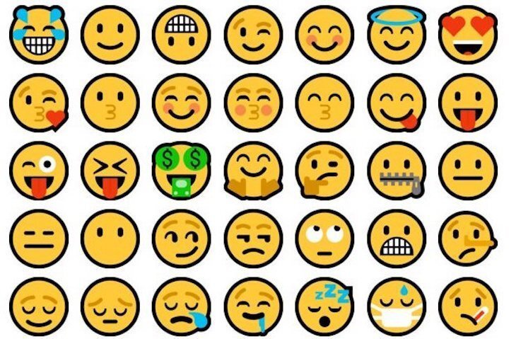 Все эмодзи (эмоджи, emoji) смайлики