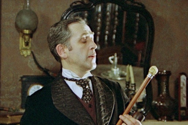 Василий Ливанов в фильме  «Шерлок Холмс и доктор Ватсон: Собака Баскервилей»