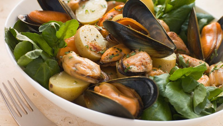 Салат с морепродуктами Салат с морепродуктами