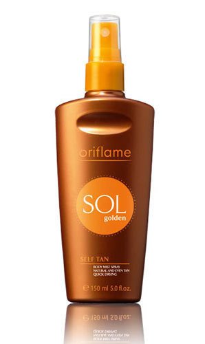 Спрей-автозагар для тела SOL Golden Self Tan, Oriflame, 380 руб.