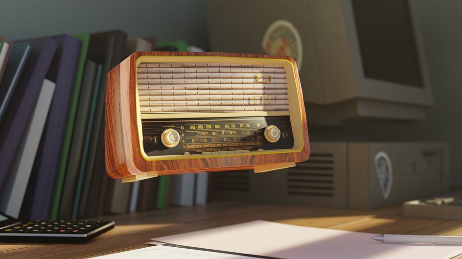 Радио-приемник на рабочем столе