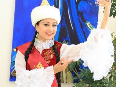 Slide image for gallery: 3938 | Комментарий «Леди Mail.Ru»: 26-летняя Мадина Сайбулатова представляла родной Казахстан