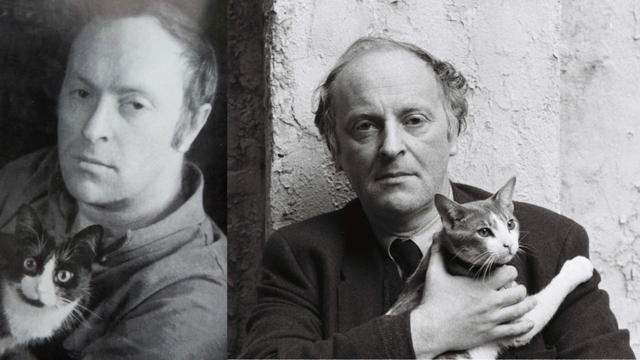 Иосиф Бродский с кошками