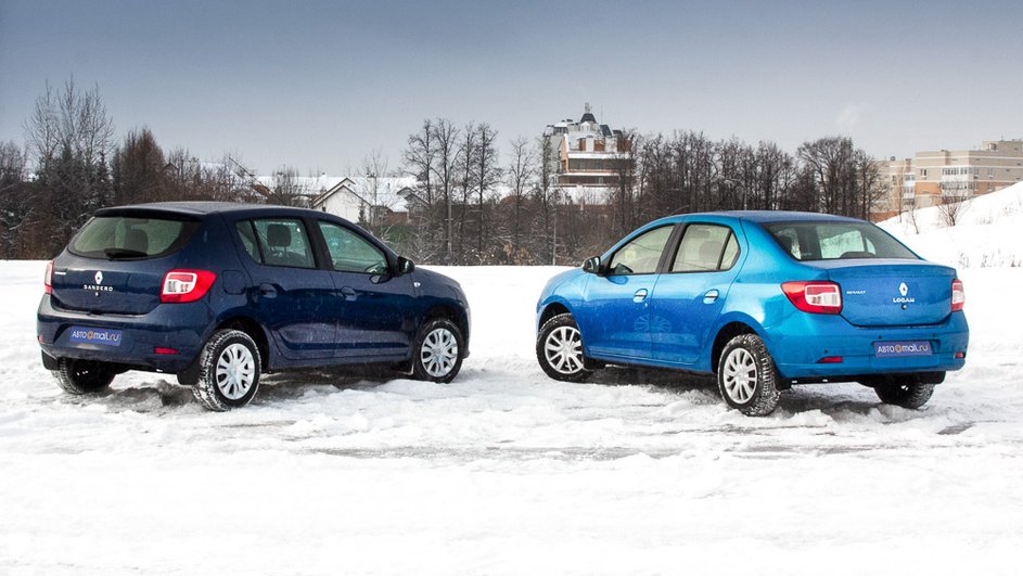 Седан Renault Logan и хетчбэк Renault Sandero