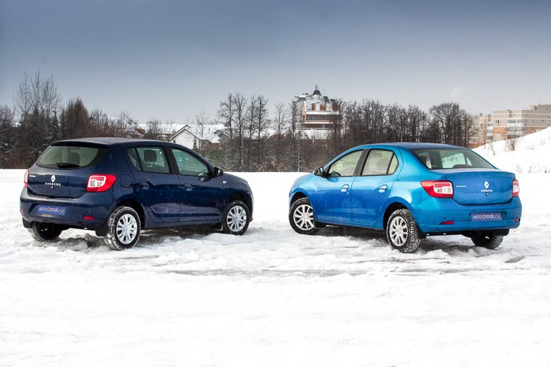 Седан Renault Logan и хетчбэк Renault Sandero Седан Renault Logan и хетчбэк Renault Sandero