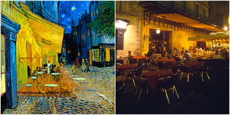 Винсент Ван Гог. Ночная терраса кафе, 1888