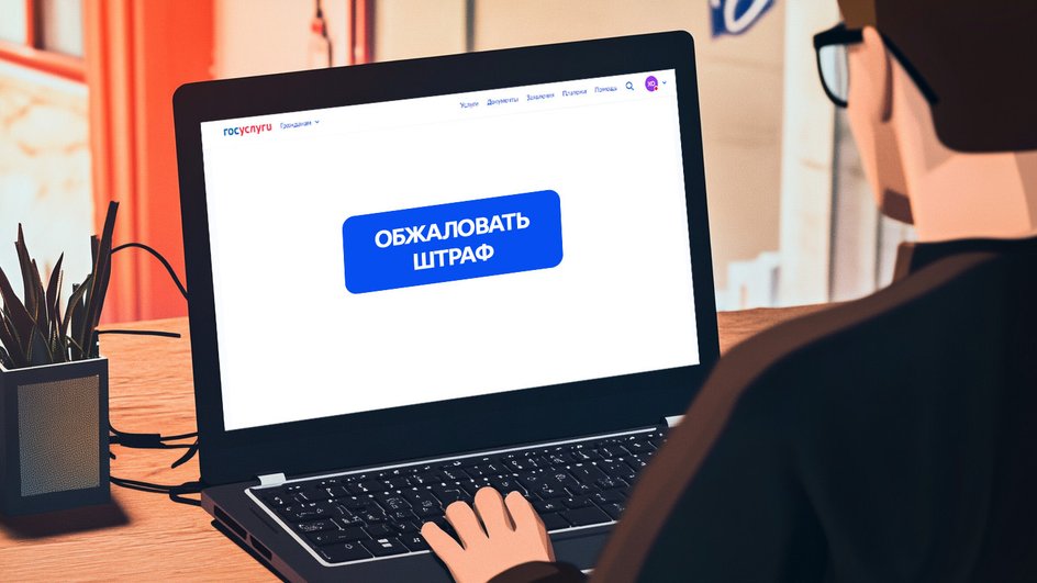 Мужчина обжалует штраф ГИДД через госуслуги Мужчина обжалует штраф ГИДД через госуслуги