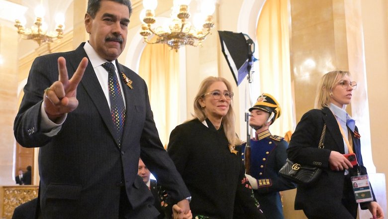Президент Венесуэлы Николас Мадуро с супругой Силией Флорес Президент Венесуэлы Николас Мадуро с супругой Силией Флорес