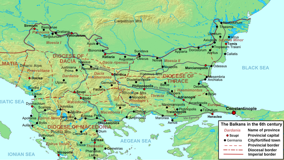карта с расположением Via Militaris карта с расположением Via Militaris