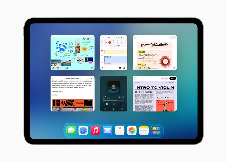 окна в iPadOS 26 окна в iPadOS 26