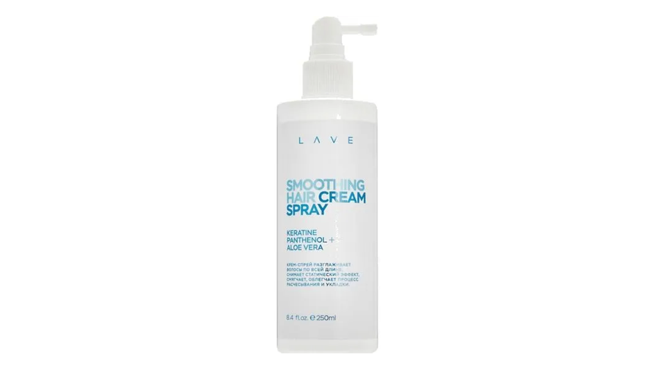 Спрей с кератином для волос фирмы LAVE серия Smoothing Hair Cream Spray Спрей с кератином для волос фирмы LAVE серия Smoothing Hair Cream Spray