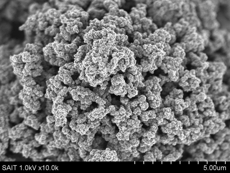 Так графеновые шарики выглядят под микроскопом. Фото: phys.org