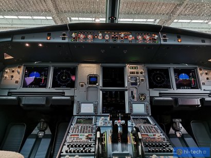 Кабина пилотов Airbus A320neo