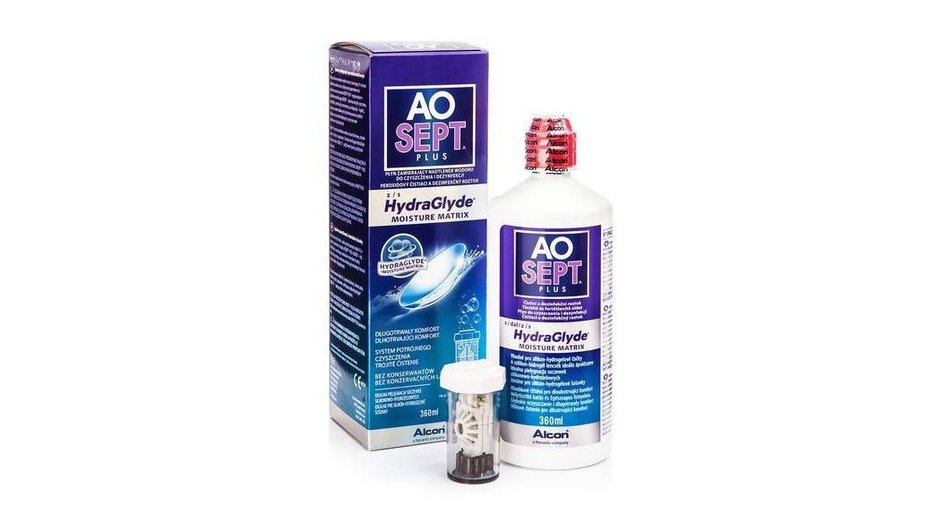 Раствор для контактных линз AOSept-Plus HydraGlyde Раствор для контактных линз AOSept-Plus HydraGlyde