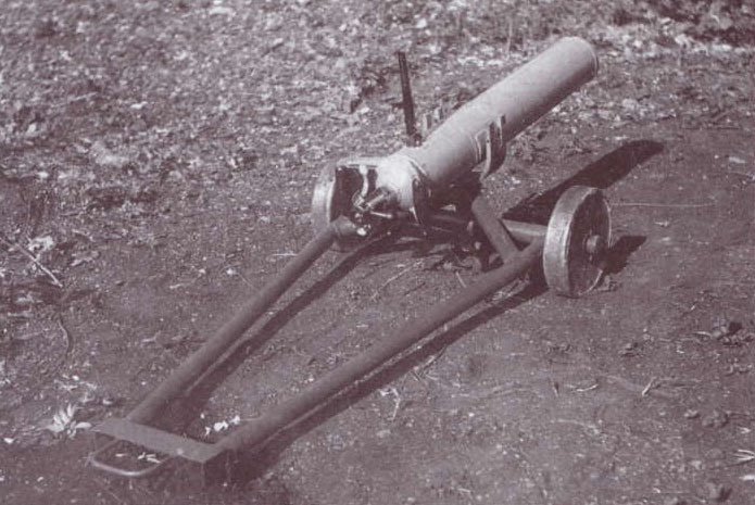 Опытный 125-мм ампуломет в период заводских испытаний, 1940 год / Wikimedia