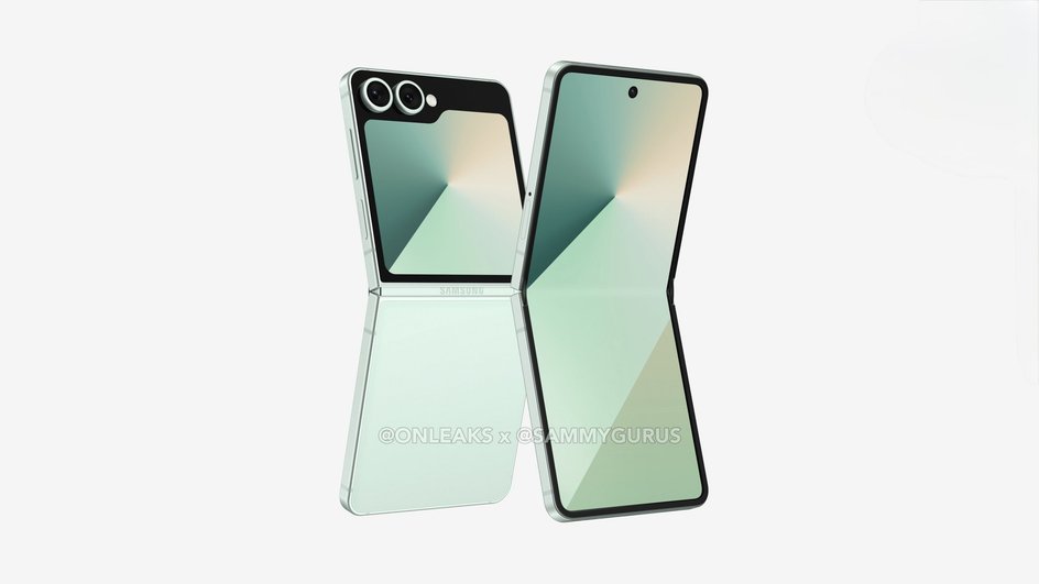Рендер Galaxy Z Flip 7 FE Рендер Galaxy Z Flip 7 FE