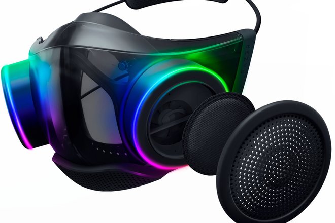 Razer Zephyr Pro обладает особой системой усиления голоса и съемными фильтрами для очистки воздуха. Фото: The Verge