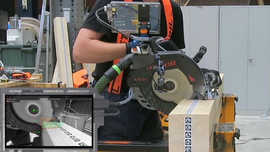 Augmented Carpentry в процессе работы Augmented Carpentry в процессе работы