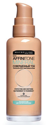 MAYBELLINE Affinitone Mineral — минеральный тональный крем, проверенный всей женской частью редакции Леди@Mail.Ru. Тон действительно совершенный.